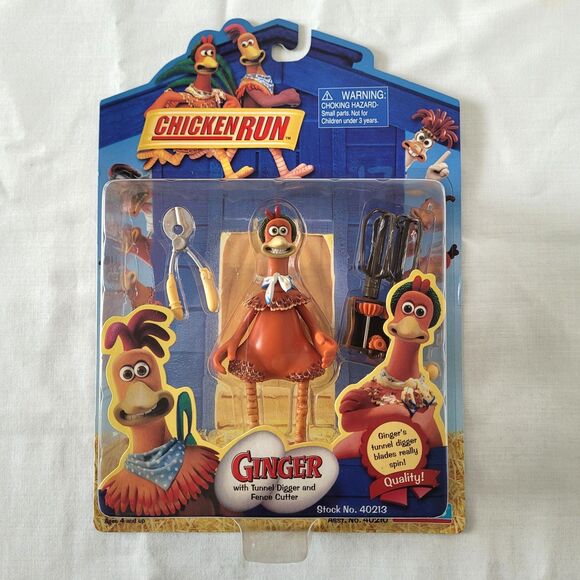 Chicken Run Ginger Action Figure - Tunnel Digger & Fence Cutter - NIB - Vintage - Picture 1 of 6